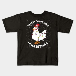 Merry Clucking Christmas Kids T-Shirt